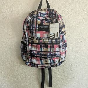 Eastwest Plaid Pink and Blue women's Backpack
